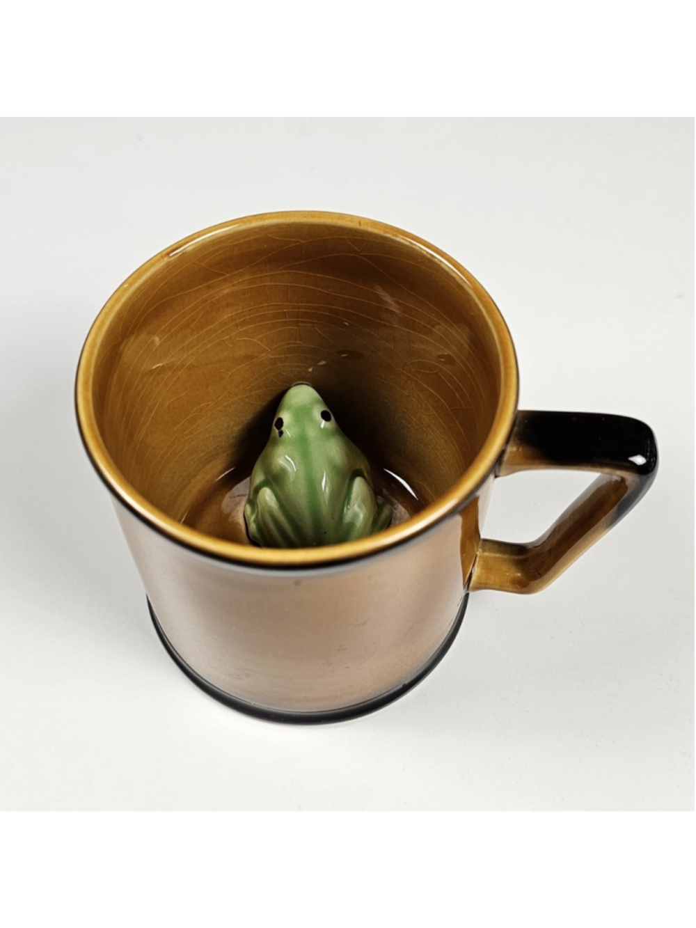 Vintage Crown Devon Surprise Frog Mug Made in England Mid-Century Novelty Cup